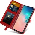 thumbnail image 4 of Compatible with Samsung Galaxy S10e Wallet Case Women Leather Flip with Wrist Strap Kickstand Magnetic Shockproof with Card Holder Protective Case for Samsung Galaxy S10e Life Tree Red, 4 of 14