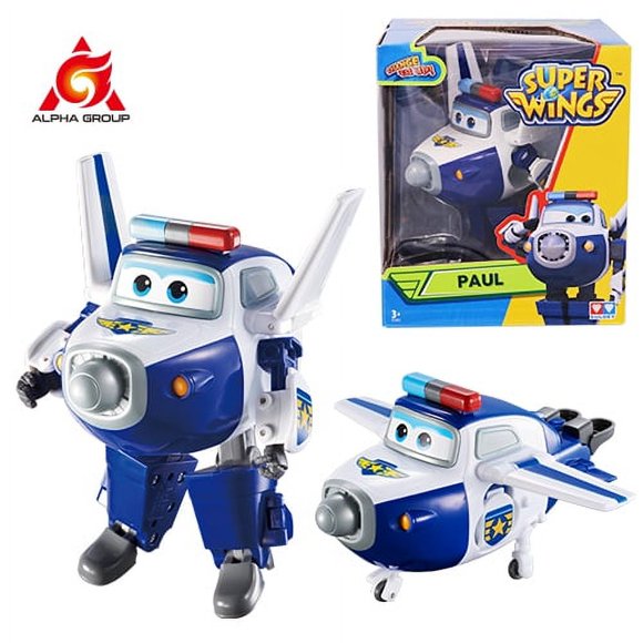 Super Wings 5 Inches Transforming JEROME 2 Modes Action Figures Robot Deformation Airplane Transformation Anime Kid Toys Gift JIANGLANG