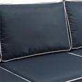 thumbnail image 4 of Crosley Furniture Bradenton Polyester Fabric Patio Sofa in Brown/Navy, 4 of 7