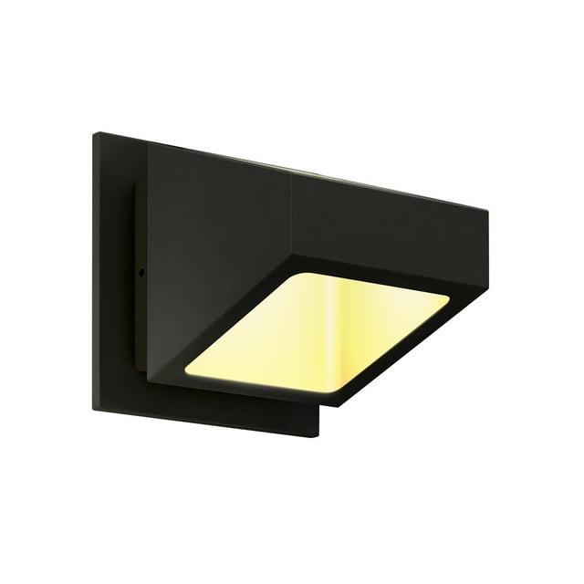 DALS Éclairage LEDWALL004D-BK 4 Pouces Rond Directionnel Intérieur/extérieur Applique Murale LED, Noir