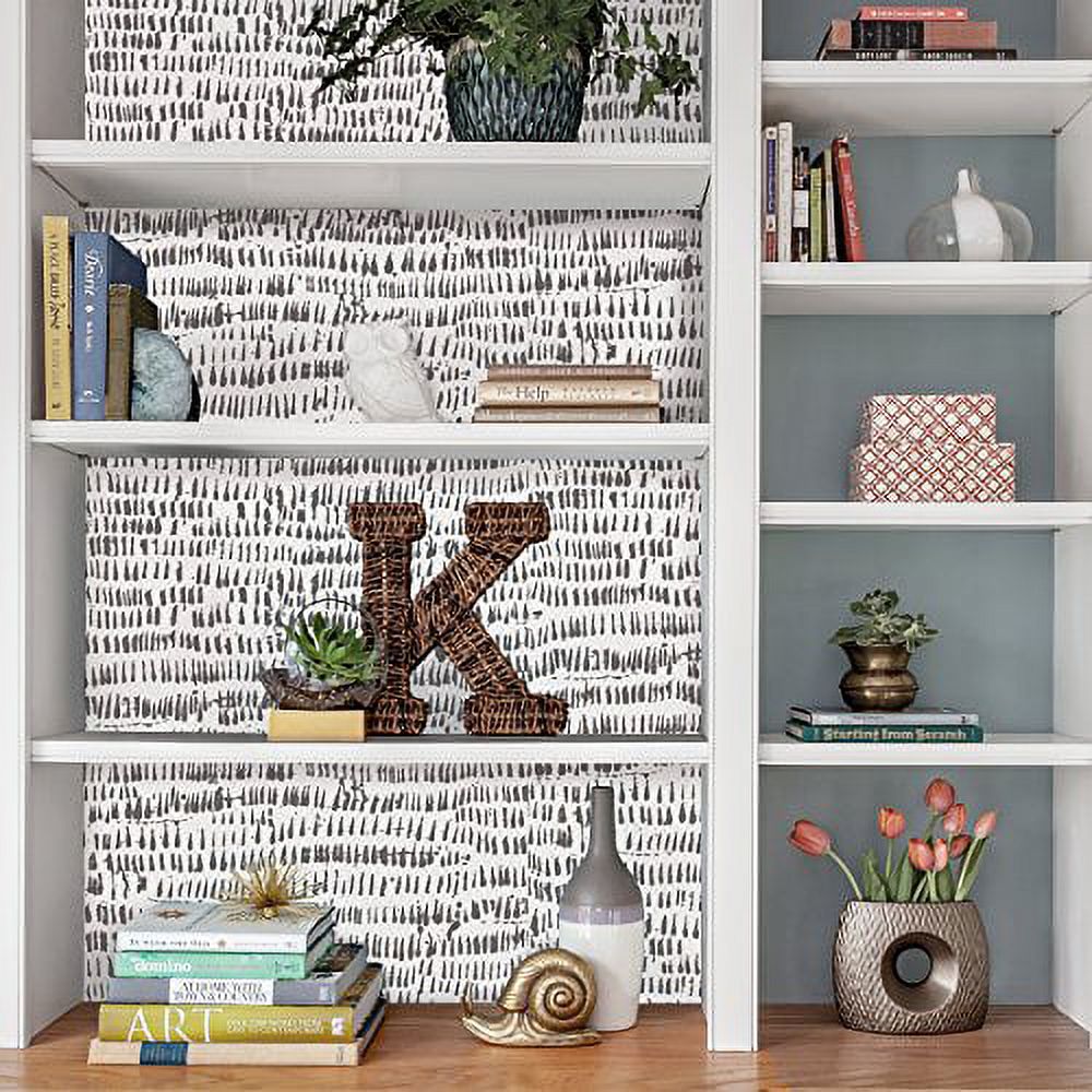 NuWallpaper Kylver Vinyl Peel And Stick Wallpaper, 216-in by 20.5-in, 30.75 sq. ft.