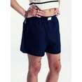 thumbnail image 2 of Women's Summer Casual Pajama Shorts Elastic Band Loose Fit Striped Lounge Beach Shorts, 2 of 6