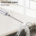 thumbnail image 5 of Milk Frother Rechargeable 3-Speeds Egg Beater Drink Mixer with 2 Detachable Stainless Steel Whisk-Heads Handheld Foam Maker, 5 of 9