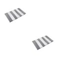 thumbnail image 1 of Cateissary Alfombra multifuncional de poliéster para varios propósitos de baño Alfombra de baño cómoda y duradera gris blanco 41 cm * 61 cm gris blanco 41 cm * 61 cm 2Conjunto, 1 of 6