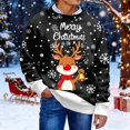 thumbnail image 5 of Men's Christmas Sweaters - Funny Christmas Sweaters for Men - Fun Holiday Pullovers,Black,2XL, 5 of 7