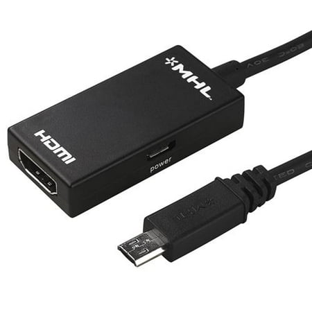 Insten Micro USB to HDMI Adapter Converter For Samsung Galaxy S III i9300 S3 / S IV i9500 / SV S5 / Note III N9000 (Connect your phone to HDTV TV Monitor Projector Laptop Audio Video Home Theater)