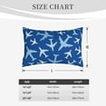 thumbnail image 6 of Haiem Pillowcase for Hair and Skin Queen - Airplanes in the Sky Printed Soft Pillowcase with Envelope Closure-16"x24", 6 of 9