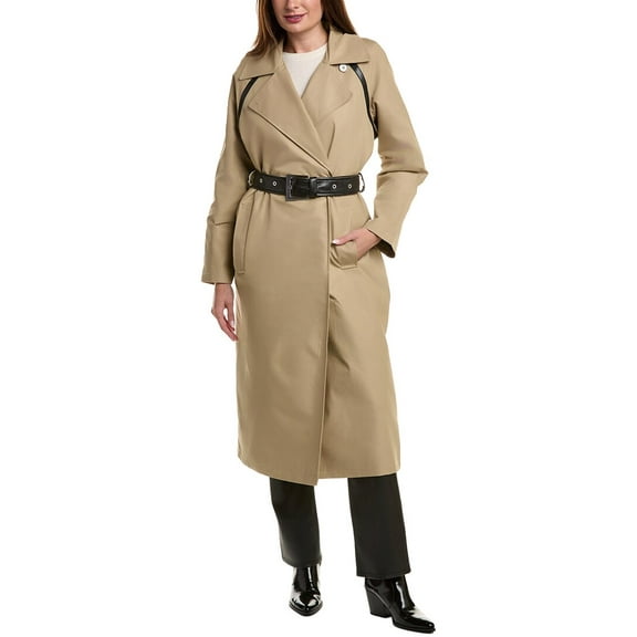 Apparis womens  Marge Trench Coat, l, Tan