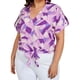 thumbnail image 4 of Blusa fresca con moño Roman Fashion Tallas Extras 1819 Lila mosaico lila 38, 4 of 6