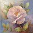 thumbnail image 2 of McGowan, Peter 15x15 Gold Ornate Wood Framed with Double Matting Museum Art Print Titled - Roses on Blue IV Crop, 2 of 4