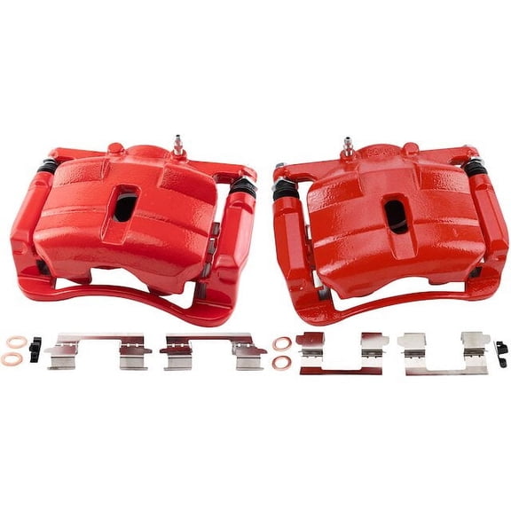 Front Brake Caliper Set 2 Piece - Compatible with 2008 - 2013 Nissan Rogue 2009 2010 2011 2012