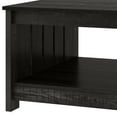 thumbnail image 6 of DEXTRUS Farmhouse Square Coffee Table, Rustic Center Table for Living Room, Black Oak, 6 of 8
