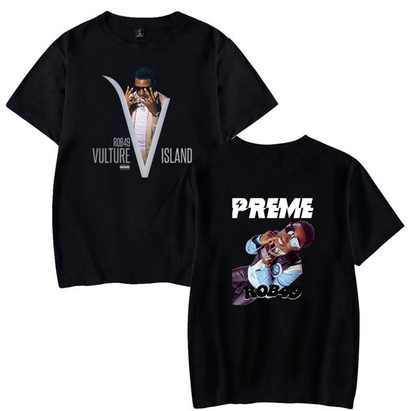 ROB49 Tee Shirt Man/Woman Summer Casual Tshirt Crewneck Short Sleeved