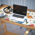 thumbnail image 3 of Long Mouse Pads for Desk,White Cartoon Dinosaurs Bones Pattern Desk Mats on Top Of Desks, Desk Mouse Pad Extra Large with 3mm Non-Slip Base and Stitched Edge for Gaming,Office,Work,Home 35.4"x15.7", 3 of 6