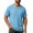 #Sky Blue, variant on Fanshiluo Men's V Neck Henley Short Sleeve T-Shirt, Solid Button Casual Top,Size:L,Big and Tall Men