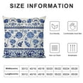 thumbnail image 5 of Nawypu Pillow Covers  Chinoiserie Blue and White Porcelain Flower Throw Pillows Cover Super Soft Cozy Cushion Case Bedroom Home Outdoor Decor for Couch Bed Car, 5 of 5