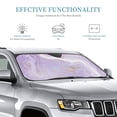 thumbnail image 3 of Kdxio Lavender Glitter Foil Stripes Print Windshield Sun Shade, Foldable Sun Blocker for Car,Truck,SUV Automotive Interior Sun Protection,Reflective Shade for Front Windshield(Small), 3 of 7