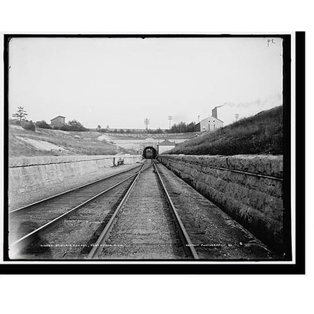 Historic Print, St. Clair tunnel, Port Huron, Mich., 16" x 20"
