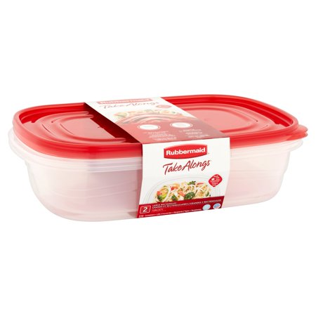 Rubbermaid Take Alongs Rectangular Food Storage Container Set 2