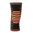 thumbnail image 1 of Protector de rodillera deportiva, almohadilla de soporte para Fitness, correa para exteriores (negro y naranja, M), 1 of 8