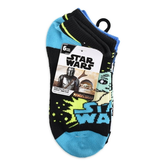 Star Wars No-Show Graphic Print Socks (Big Boys or Little Boys) 6 Pack