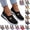Black, variant on Orthopedic Shoes for Women 2026 Dressy Slip on Non Slip Mesh Sneakers Summer Walking Comfy Closed Toe Arch Support Shoes (Red)
