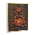 thumbnail image 3 of Stupell Industries Small & Large Crab Pair Animals Painting Gold Floater Framed Canvas Art Print Wall Art, 17 x 21, 3 of 9