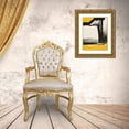 thumbnail image 3 of Urban Pearl Collection, Llc 15x18 Gold Ornate Wood Framed with Double Matting Museum Art Print Titled - Yellow Abstract Vertical I, 3 of 4