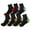 Black Multi-color, variant on Compression Socks for Unisex Men and Women , Ankle Soft Moisture-Wicking Socks , Athletic Cushioned Low Cut Running Socks for a Secure Fit - 7 Pairs