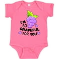 thumbnail image 3 of Inktastic Im So Grapeful for You with Cute Grapes Boys or Girls Baby Bodysuit, 3 of 5