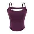 thumbnail image 3 of Vetsdori Camisole Tank Tops for Women Crop Casual Shirts Sleeveless Short,Pullover Summer Work Undershirts Womens Tops Lightweight, 3 of 5
