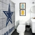 thumbnail image 4 of Football Cowboys Shower Curtain Bathroom Curtains Waterproof Fabric Home Partition Screen Living Room, 4 of 6