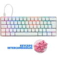 thumbnail image 1 of Teclado Gamer Mecanico GameFactor KBG560 Switch Rojo RGB USB Blanco, 1 of 5