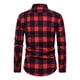 thumbnail image 3 of Camisa Manga Larga Cuadros Para Hombre Moda Slim Fit, 3 of 4