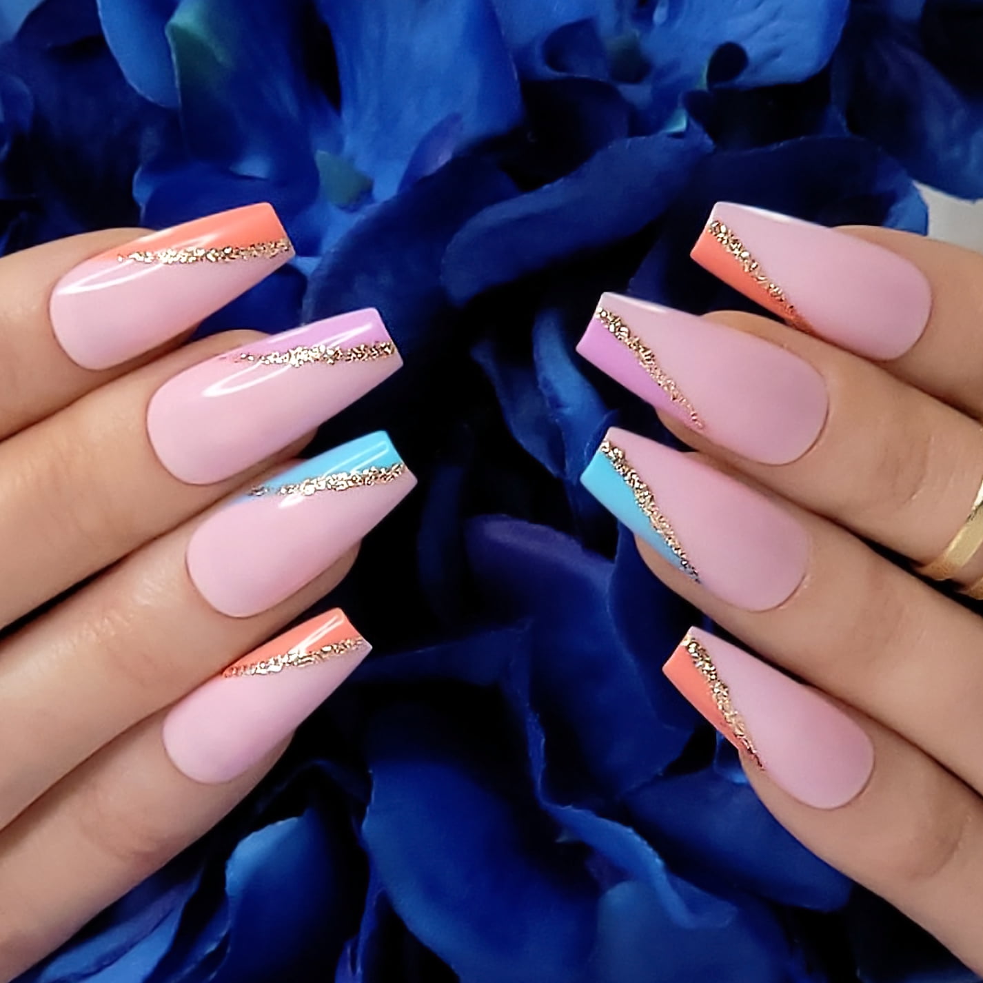 43 Crazy-Gorgeous Nail Ideas for Coffin Shaped Nails - StayGlam