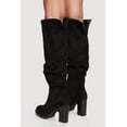 thumbnail image 3 of Women's Knee High Round Toe Block Heel Slouch Boots, 3 of 3