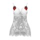 thumbnail image 4 of Gibobby Lencería de encaje Día de San Valentín para mujer Lencería de malla de encaje sexy mujer con conjunto de bragas Vestido de ropa interior sexy(B, M), 4 of 5