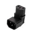 thumbnail image 4 of IEC C14 connector top cable, rectangular, 90 IEC C13 socket power extension adapter, 4 of 5