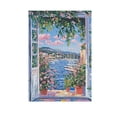 thumbnail image 6 of Yayeee Garden Flag 12" x 18" Double Sided Outdoor Yard Lawn Holiday Decorations, Blue Floral Window, 6 of 6