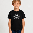 thumbnail image 2 of Boys Graphic T Shirt Team Jesus Short Sleeve Tee Faith Religious Quote Style 100% Cotton Soft Kids Tops 4-13Y, 2 of 5