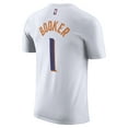 thumbnail image 3 of Men's Nike Devin Booker White Phoenix Suns 2023/24 Association Name & Number T-Shirt, 3 of 3