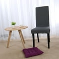 thumbnail image 3 of PiccoCasa Cotton Blends Strap Design Cushion Chair Buttocks Pad, 15.7"x 15.7"x 2.4" Purple, 3 of 8