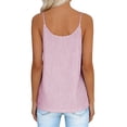 thumbnail image 4 of Womens Cotton Linen Tank Top Sleeveless Plaid Casual Beach Vacation Shirts Summer Lightweight Breathable T Shirt Fashion Loose Cami Blouse, 4 of 6