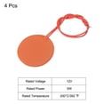 thumbnail image 3 of Uxcell Silicone Heating Pad, 12V 5W Heater Film Flexible Heating Plate 50mm Heater Mat, Pack of 4, 3 of 4