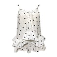 thumbnail image 5 of Ladies Tank Tops Layered Ruffles Casual Stylish Vest Sleeveless Shirts Ladies Camisoles White M, 5 of 5