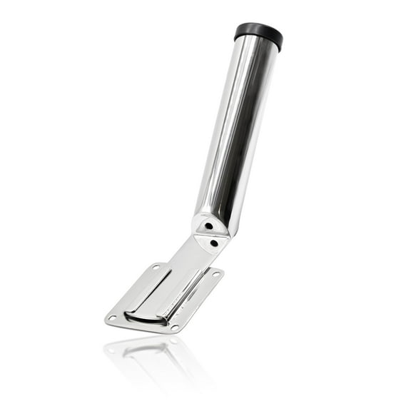 MARINE CITY Stainless Steel Slide Mount Removable Fishing Smooth Mirror Polished Corrosion Resistant Rod Holder 8-1/2 Inches for Marine Camper Truck Trailer Yacht Boat RV Pack of 1