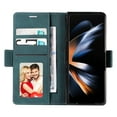 thumbnail image 4 of Dteck for Samsung Galaxy Z Fold 5 Case Wallet with Card Holder, Soft PU Leather Magnetic Closure Shockproof Protective Phone Cover for Z Fold 5,Green, 4 of 5