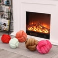 thumbnail image 6 of Knot Pillow Ball Round Throw Pillows Home Decor Cushion Decorative Aesthetic Throw Pillows，Coffee 8inch, 6 of 13