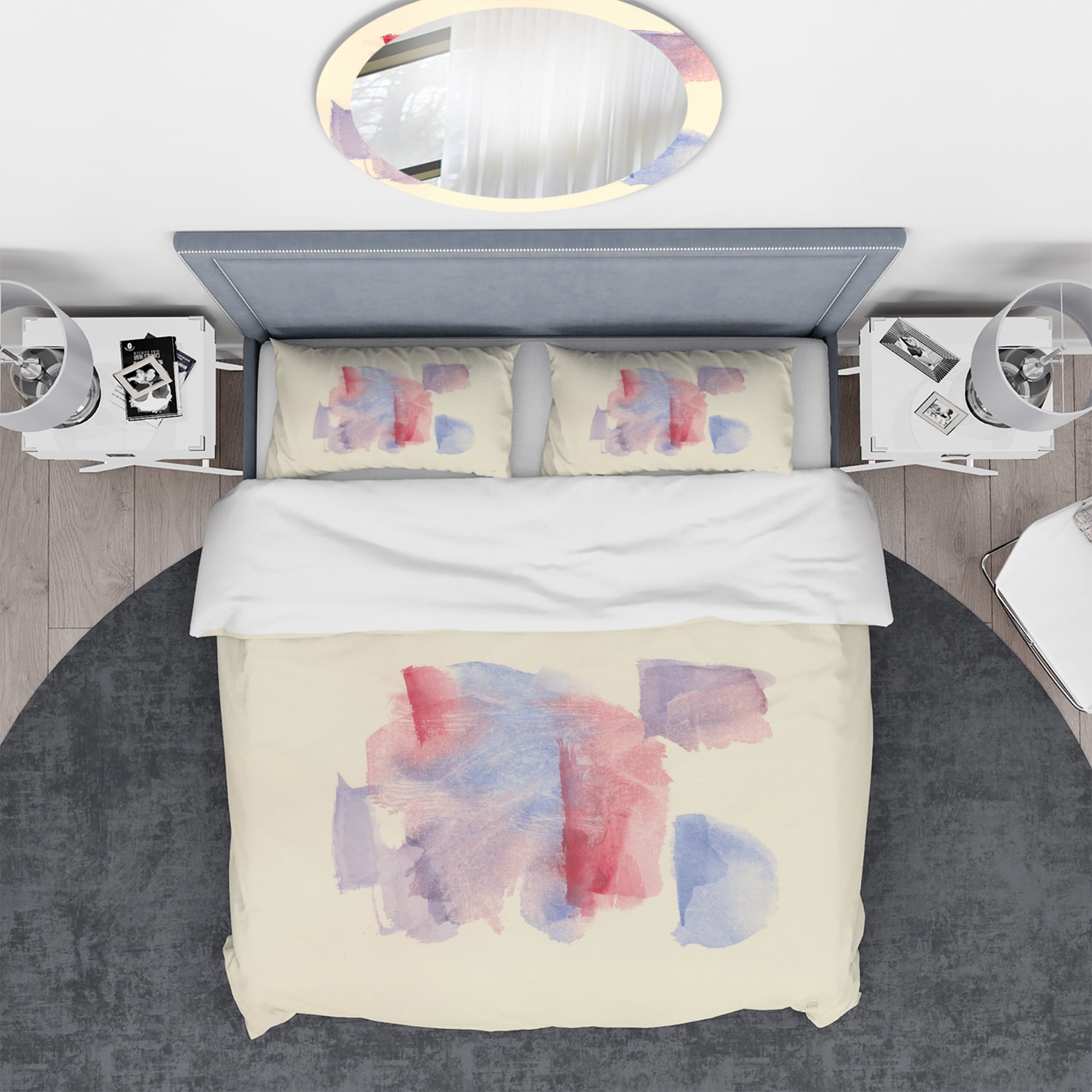 Designart 'geometric Pastel I' Geometric Duvet Cover Set