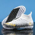 thumbnail image 3 of Botas de fútbol profesionales para hombre, zapatos transpirables para entrenamiento en interiores y exteriores, tacos de hierba, envío directo, 3 of 5